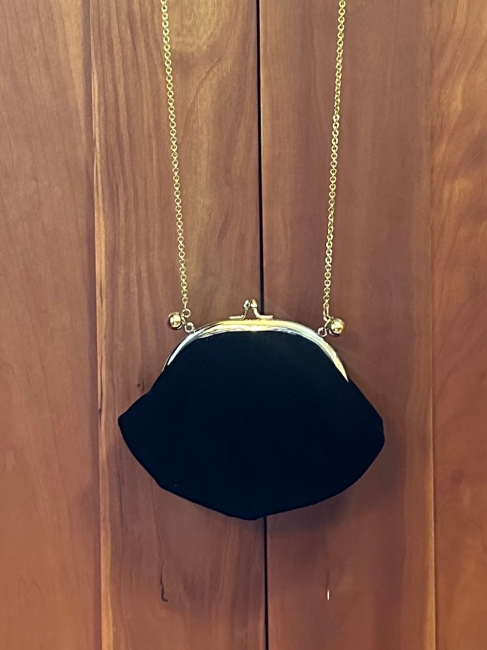 Koret Vintage Black Velvet Evening Purse
